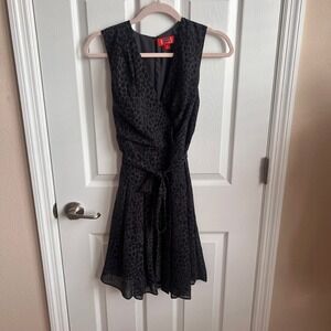 Kirna Zabete at Target Animal Print Sleeveless Faux Wrap Dress Size 8